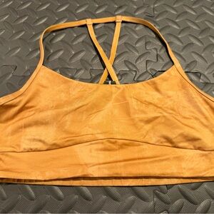 PRANA - Wander Often Bra (2), Blue and Gold, size Medium